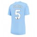 Billige Manchester City John Stones #5 Hjemmebane Fodboldtrøjer Dame 2023-24 Kortærmet